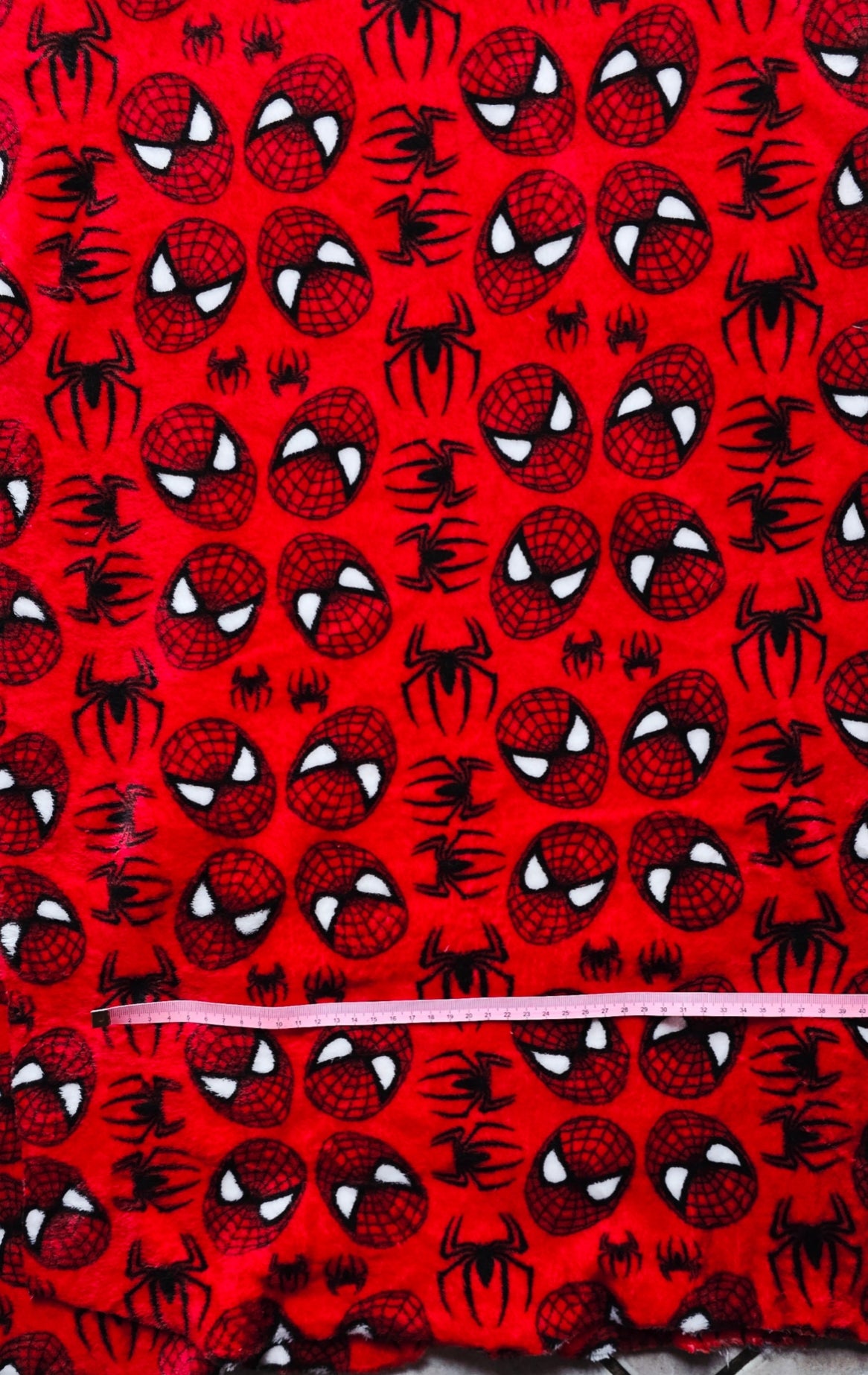 PILE CINIGLIATO SPIDERMAN FONDO ROSSO