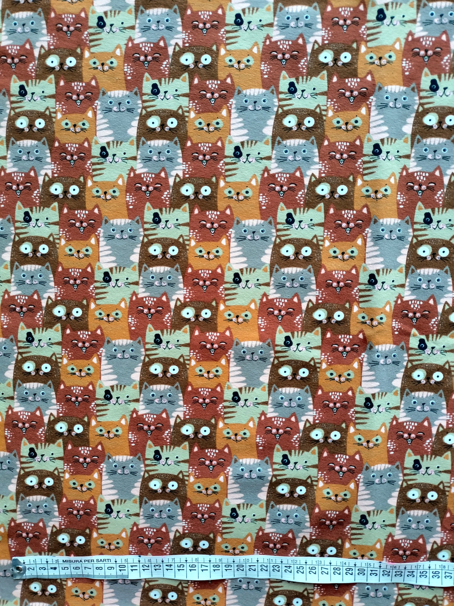 JERSEY in cotone GATTI CARAMELLO (138)