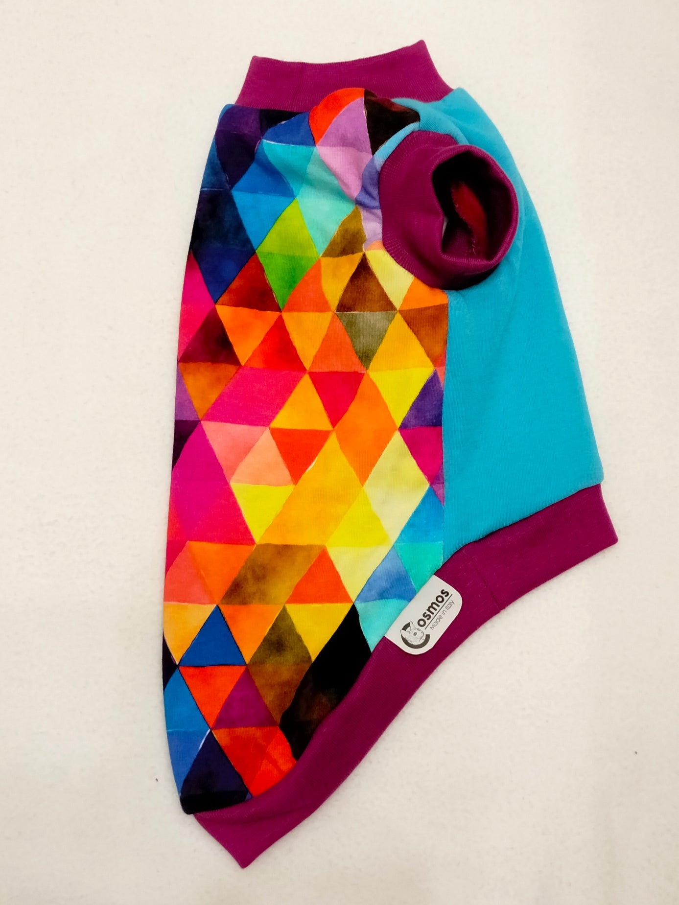 JERSEY in cotone TRIANGOLI MIX MULTICOLOR (101)