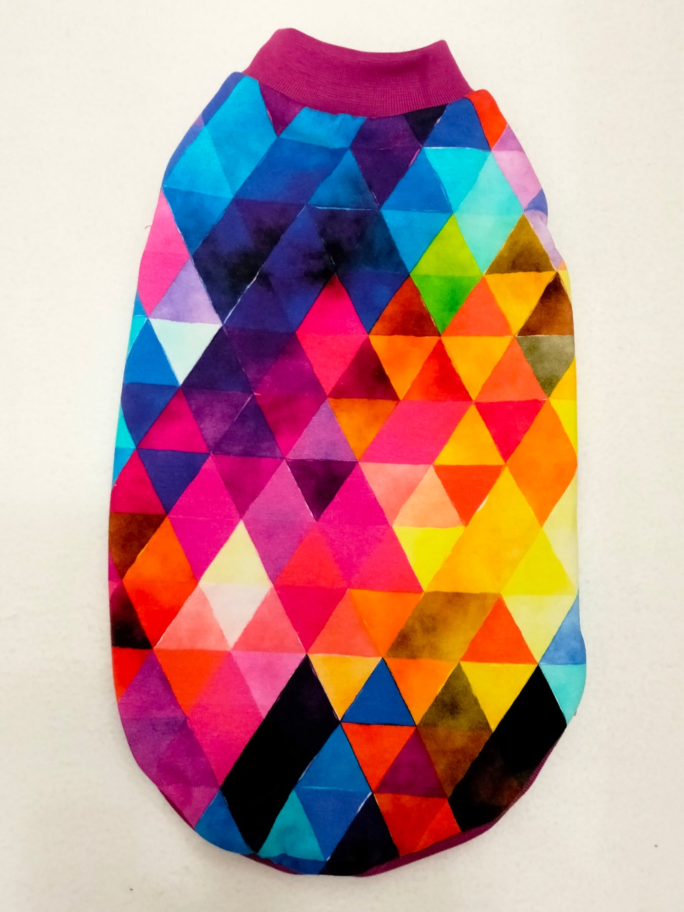 JERSEY in cotone TRIANGOLI MIX MULTICOLOR (101)