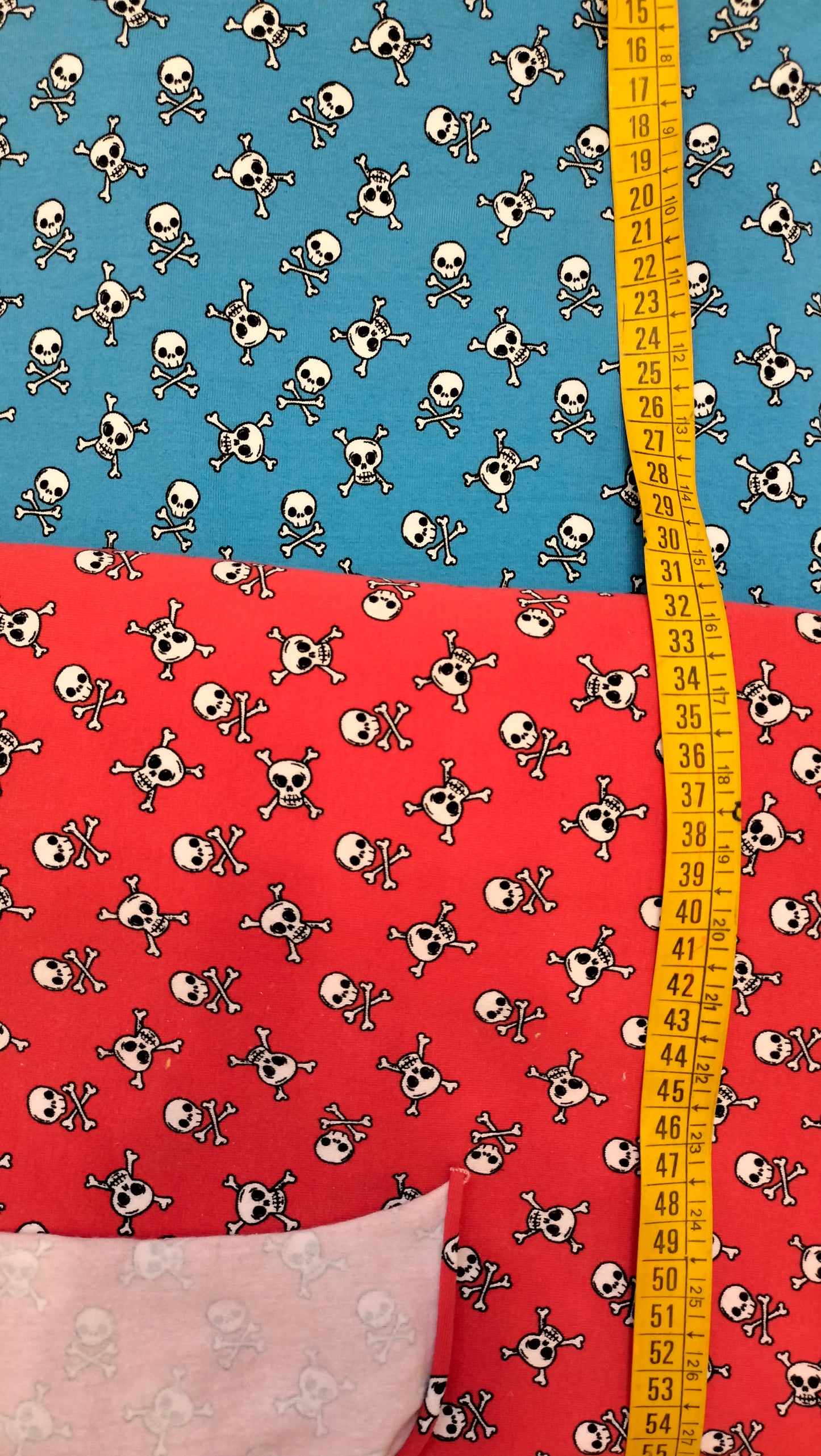 JERSEY in cotone TESCHIETTI FONDO ROSSO
