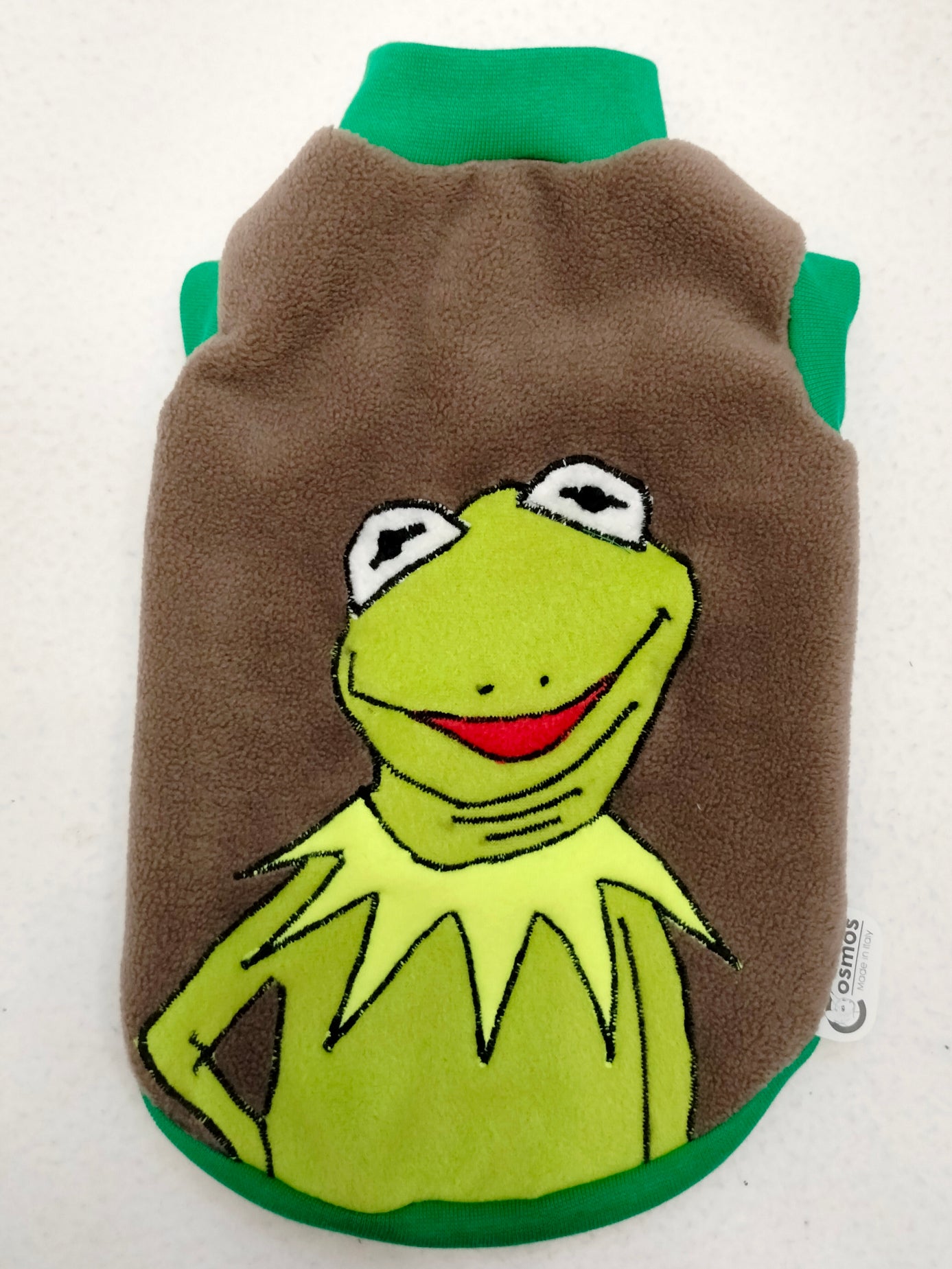 VESTITI A TEMA: PILE KERMIT SORRIDENTE