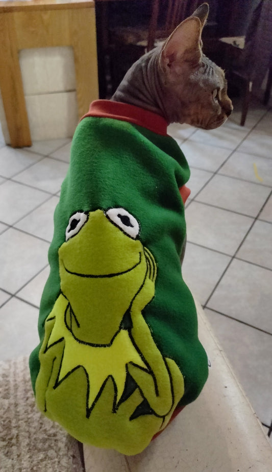 VESTITI A TEMA: PILE KERMIT PENSIEROSO
