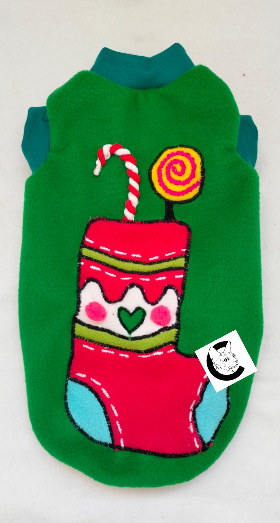 VESTITI A TEMA: PILE CALZA DELLA BEFANA
