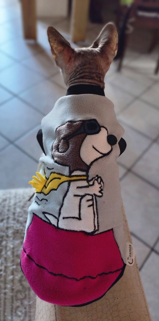 VESTITI A TEMA: PILE SNOOPY AVIATORE