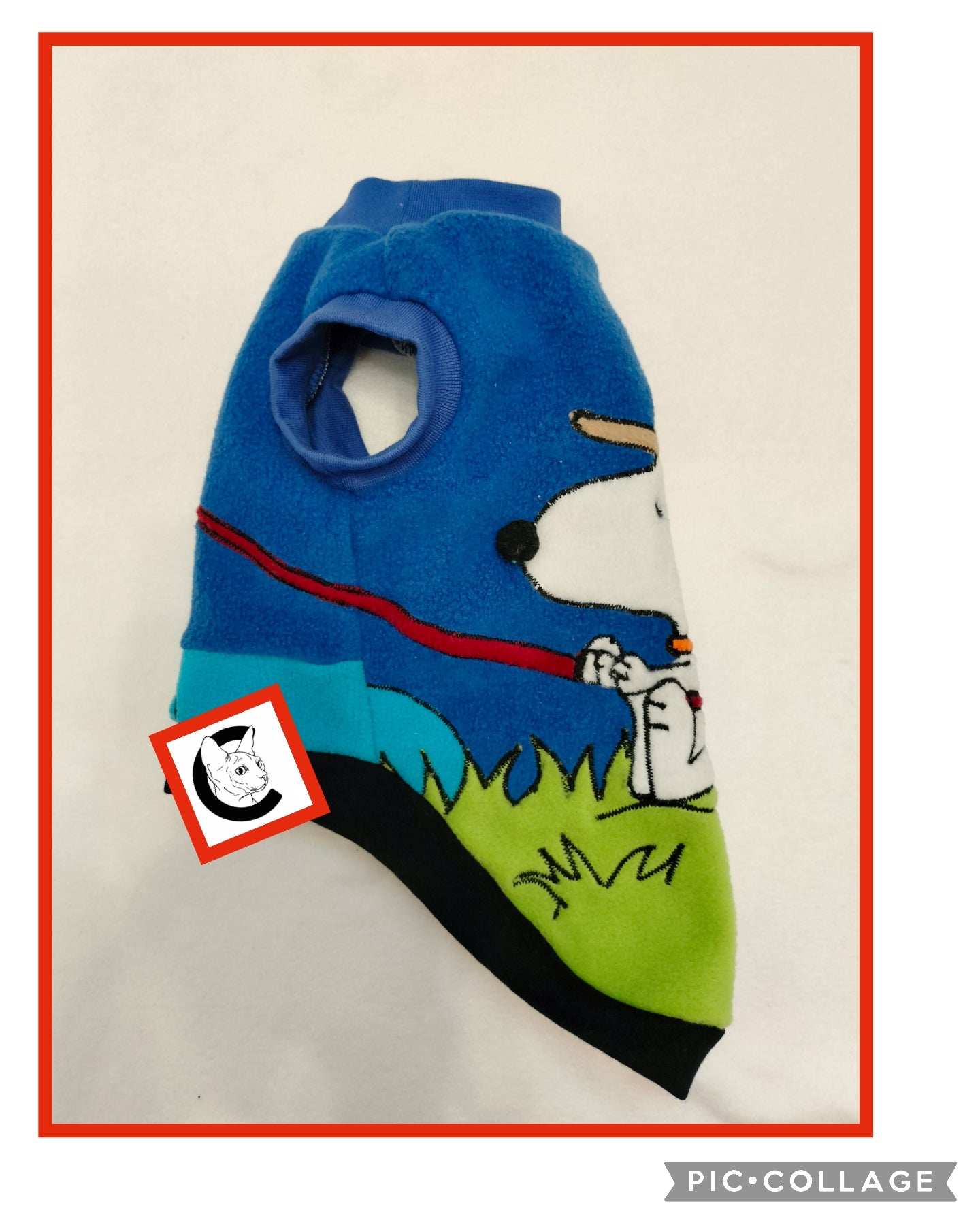 VESTITI A TEMA: PILE SNOOPY PESCATORE