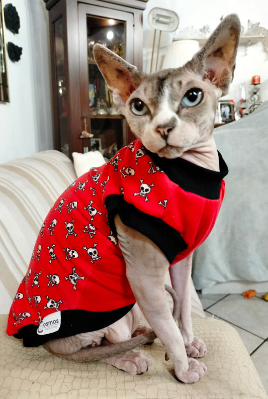 JERSEY in cotone TESCHIETTI FONDO ROSSO