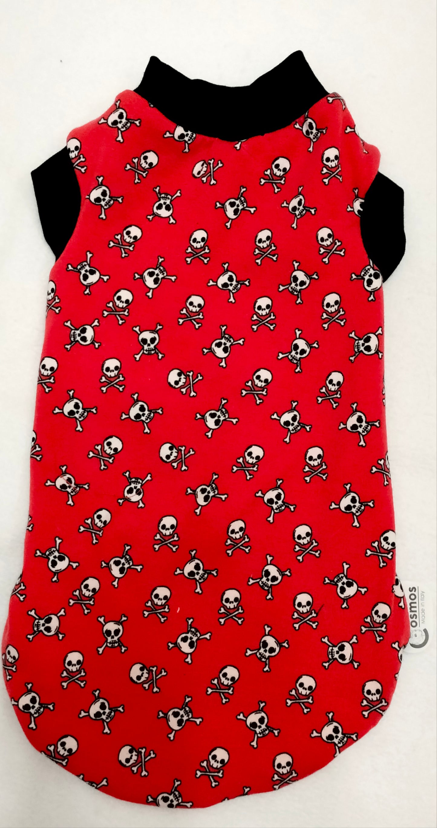 JERSEY in cotone TESCHIETTI FONDO ROSSO