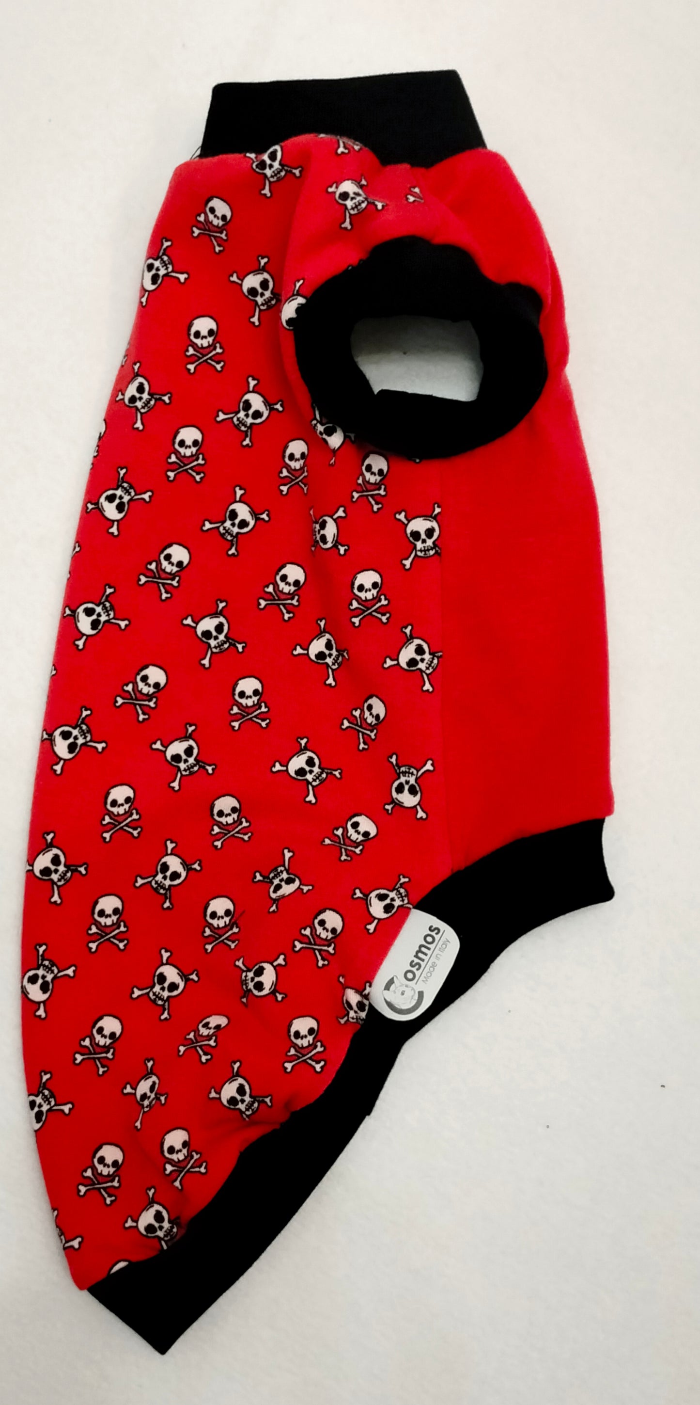 JERSEY in cotone TESCHIETTI FONDO ROSSO