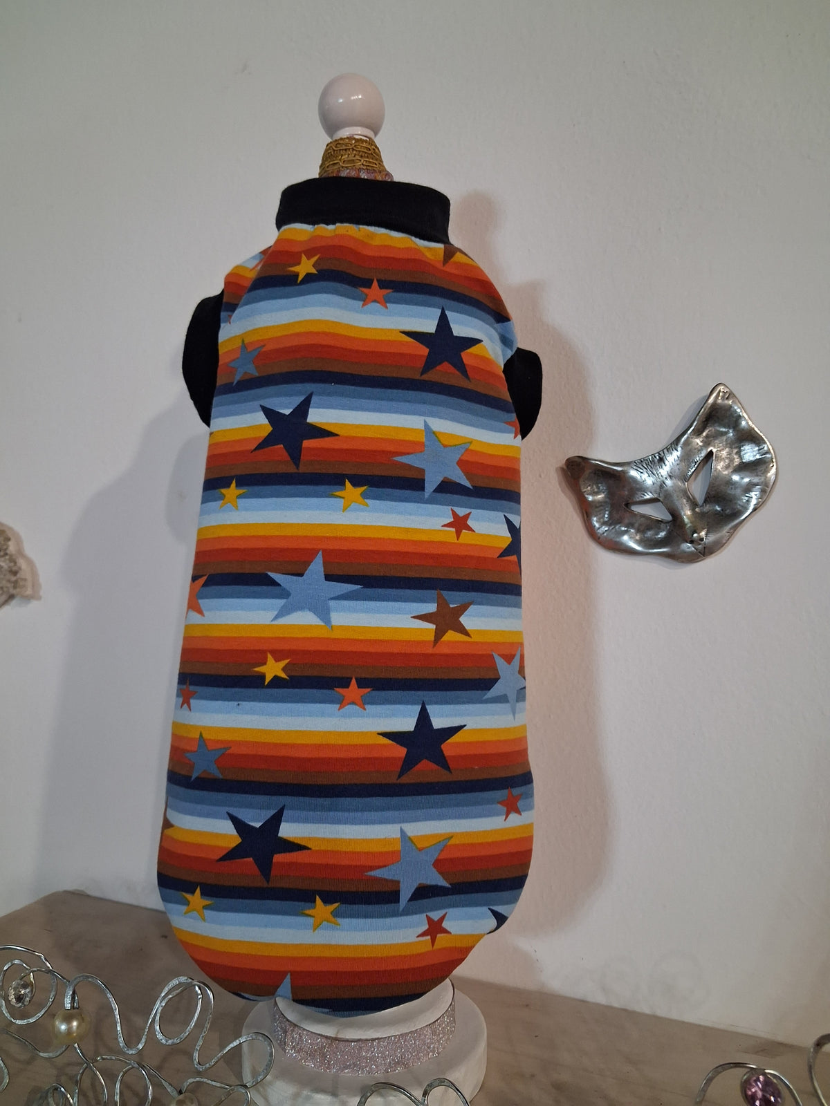 FELPINA ARANCIO/AZZURRO CON STELLE (4)