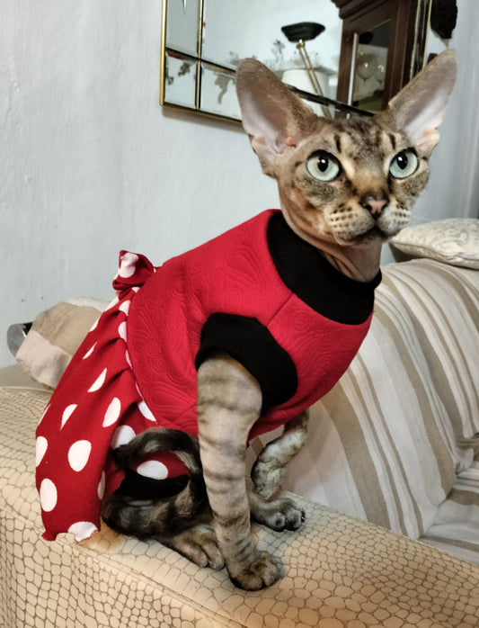 VESTITI A TEMA: MINNIE foderato in jersey